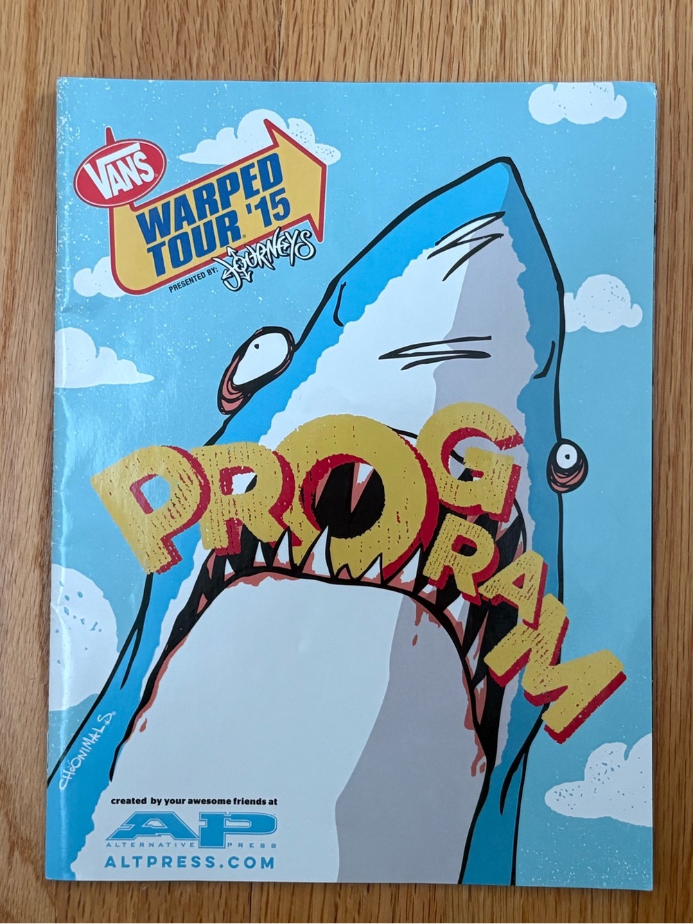 Vans Warped Tour 2015 official program